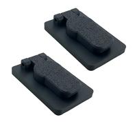 Decoralin Confezione da 2 coperture per buchi della serratura, protezione in plastica, paraspifferi, antipolvere, antispifferi, copertura per serratura della privacy, compatibile con serrature