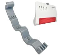 Decoralin Fritz!Box - Supporto da parete per router, compatibile con 7690, 7590 AX, 5590, 6670, in plastica, montaggio stabile, grigio