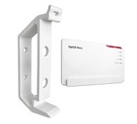 Decoralin Supporto da parete compatibile con AVM Fritz!Box 5690 Pro, supporto per router su misura, montaggio a parete, con viti e fascetta di sicurezza opzionale, bianco