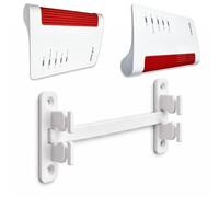Decoralin Supporto da parete compatibile con Fritz!Box 7590, 7590 AX, 7530, 7530 AX, 5590, 6660, 6670, 7690 - Supporto da parete per router con distanziatore, viti e tasselli inclusi