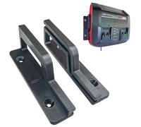 Decoralin Supporto da parete per Einhell Power X-Twincharger - Staffa stabile - Supporto caricabatterie salvaspazio - plastica resistente - facile installazione - Made in Europe - Nero