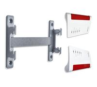 Decoralin Supporto da parete per Fritz!Box 5590, 6660, 6670, 7590, 7590 AX, 7690 - Fritzbox in plastica con distanziatore, viti e fissaggi inclusi, montaggio semplice, grigio