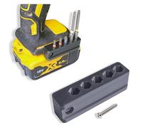 Decoralin Supporto magnetico per punte Dewalt 18V XR Impact Driver e trapani combinati, contiene 5 punte, nero