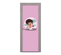 Decoralive Ragazza Immagine-Borsa per Porta, 211 x 83 cm