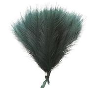 decorare la casa con fiori secchi, Confezione da 1/5/10/30 erba artificiale della pampa multicolore(036emerald Green,5pcs)