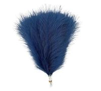 decorare la casa con fiori secchi, Confezione da 1/5/10/30 erba artificiale della pampa multicolore(075true Blue,5pcs)
