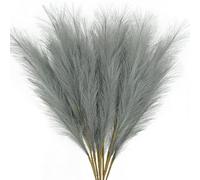decorare la casa con fiori secchi, Erba artificiale della pampa, confezione da 5 o 10 pezzi, 20-22 pollici(S4,5pcs)