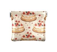 Decorare torte cibo spremere portamonete sacchetto portamonete titolare PU pelle mini portafoglio portamonete per donne ragazze uomini