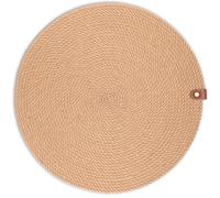 Decorasian Tovagliette rotonde in corda di iuta - Tovagliette BZW. Sottobicchieri per piatti, tovagliette decorative e base protettiva per il vostro tavolo, D = 38 cm, 12 pezzi