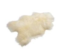 Decorating Sheepskins Pelle di pecora merino di alta qualità, inodore, vera pelliccia di agnello, colore grigio, morbida e soffice, per sedie, pecora, pelle di (Bianco Naturale Islanda, 100 x 110 cm)
