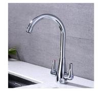 Decorations Brass Hot And Cold Kitchen Rubinetto Doppio Manico Doppio Aperto a Doppio Foro a Doppio Controllo, Facile Installazione Beautiful