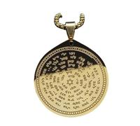 Decorations Catena dell'esagramma in Acciaio Inossidabile della Bibbia ebraica Donne/Uomini 72 Nomi del Dio Moses S Mezuzah Jewelry Collier Beautiful