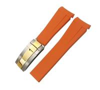 Decorations Curved End Rubber Watchband 20 mm 21 mm 22 mm for GMT Datejust Explorer 2 Silicone Watch Strap Beautiful