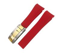 Decorations Curved End Rubber Watchband 20 mm 21 mm 22 mm for GMT Datejust Explorer 2 Silicone Watch Strap Beautiful