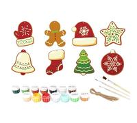 Décorations De Noël À Peindre - Ornements DIY | Artisanat Pour Sapin | Fournitures Créatives Noëls, Anniversaire, Action des Grâce | Idéal Voiture, Classe, Dortoir, Appartement, Salon