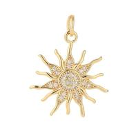 Decorations Nuovi Charrms a Pendente Sun 2026 Orecchini Che creano per Le Forniture Torchia in Oro Gioielli Fai -da -Te Metal Accessori di CZ Regalo Creativo Beautiful