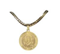 Decorations Nuovo 2026 Arcangelo Saint Barbara Preghiera per Noi Donne Uomini Gold Colore in Acciaio Inossidabile Amuleto Medaglia Gioielli Coloras N3017 Accessori di Regalo Creativo Beautiful