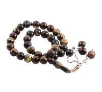 Decorations Nuovo Unisex 13mm Tiger Pietra Tigre Rosario con Braccialetto Nappa Decorativo Perle Cerimonie al - fltr Islam Musulmana Gioielli adorazione di Lusso Te alla Migliore per Donne e Uomini