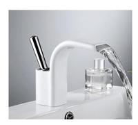 Decorations Rubinetto del lavandino del Bagno Rubinetto Caldo Mixer Freddo Cagna Mazzo Montato a Foro Singolo Tocco Cromato Rifinito, Facile Installazione Beautiful
