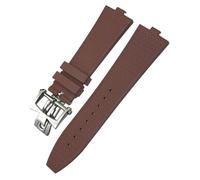 Decorations Tipo Convesso Guccila in Gomma 24x7mm Fit per Il Dispositivo a Cambiamento rapido all'estero Blu Blue Orange Strap Beautiful