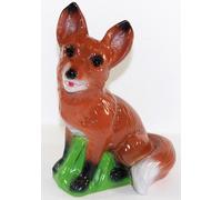Decorativa Giardino Statua Figura Animale fuchs Seduto IN Plastica H 28 CM