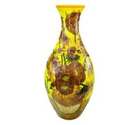 Decorative 3D Jigsaw Puzzle Vase - Buildable Flower Vase with Artistic Interlocking Design, Functional Table Centrepiece and Gift Idea for Bedroom Décor, Home Interior Shelf or Study Room Accessories
