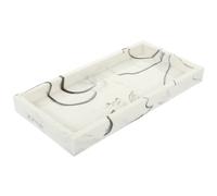 Decorative articoli da toeletta vassoio hotel in marmo vassoio grano piatto