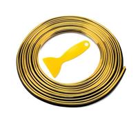 Decorative Auto Strisce Decorative Flessibili PModanature Auto 5M Modanature Interne Auto Finiture Copriauto Bordi Portiere Cruscotti Universale(Gold)