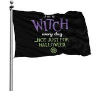 Decorative Bandiere Da Balcone Colori Vivaci Bandiere Da Giardino I'M A Witch Every 90X150Cm Bandierine Per Esterno Conferenza Balcone