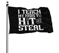 Decorative Bandiere Da Giardino Resistente Alle Intemperie Flags I Teach Kids To Hit And Steal 90X150Cm Bandierine Per Conferenza Esterno Ristoranti