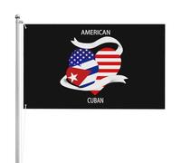 Decorative Bandierine Della Decorazione Half Cuban Half American Flag Resistente Allo Scolorimento Per Decorazione Parata Conferenza 90X150Cm