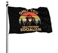Decorative Bandierine Durevole Bandiera Only You Can Prevent Socialism 90X150Cm Flags Per Conferenza Decorazione Balcone