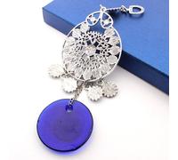 Decorative Blue Evil Eye Pendant Home Wall Hanging Car Pendant Alloy Glass