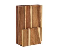 Decorative Book Cutting Board - Fold Style Kitchen Board | 30x20cm Chopping Mat with Scratch Resistant Finish, Bamboo Fiber with Lightweight Build, Food Prep Serving Tray