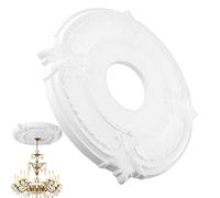 Decorative Ceiling Medallion, Elegant European Ceiling Ornament, Light Hole Ready Design For Home, Office Kitchen, DIY Installazione, Interior Design Accent, Safe Stylish Upgrade