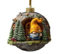 Decorative Christmas Gnomes - Christmas Ornaments | 2D Cute Holiday Decorations for Home, Hanging Ornaments Accessories with Festive Designs, Novelty Decorations, Gnomes Ornament for Holiday Tree