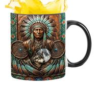 Decorative Coffee Mug 350ml Insulated Ceramic Drinkware Hot Cold Beverage