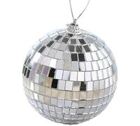 Decorative Disco Ball - Mirror Reflective Sphere Party Ornament Set, Wedding Stage Club Festival Lighting Effect Decor, Bar Performance Hanging Shiny Crystal Illusion Rotation Display Event