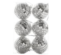 Decorative Disco Ball - Mirror Reflective Sphere Party Ornament Set, Wedding Stage Club Festival Lighting Effect Decor, Bar Performance Hanging Shiny Crystal Illusion Rotation Display Event