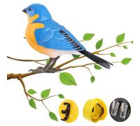 Decorative Fake Birds - ABS Electric Interactive Toy With Sound Simulation | Realistic Artificial Bird Toy, Simulation Birds Making Sounds, Tree Ornaments For Garden Decorations, Pet Supplies