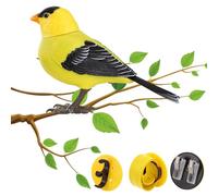 Decorative Fake Birds - ABS Electric Interactive Toy With Sound Simulation | Realistic Artificial Bird Toy, Simulation Birds Making Sounds, Tree Ornaments For Garden Decorations, Pet Supplies