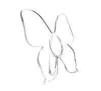 Decorative Flower Vase, Butterfly Shaped Vase, Flower Plant Vases, Acrylic Plant Vase, Clear Decorative Vase, Clear Acrylic Vase 21.8x22cm/8.58x8.66 inches for Windowsill, Shelf, Cabinet