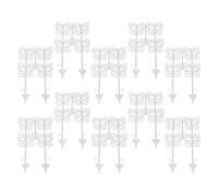 Decorative Garden Fence, Garden Border Butterfly Design, 10 Pieces Edging Panels No Dig Animal Barrier for Dog Yard Landscape Flower Bed Patio Outdoor, 28x16.5cm