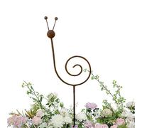 Decorative Garden Plant Stakes, Snail Shape Metal Climbing Support Rods, Vintage Style Flower Vine Trellis Sticks, Ground Garden Decoration Support Structure for Climbing Flowers Greenery