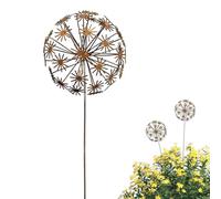 Decorative Garden Stakes Adjustable Petal Yard Staakes, Iron Ground | Perfect/Suitable/Ideal for Outdoor Lawn Pathway Walkway Fence Patio Landscape Planter Pot Decoration DIY Display