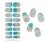 Decorative Gel Nails Strips, Colorful Uv Nail Stickers, Adhesive Gel Nails Art For Creative Designs, Nails Gel Art Sticker Waterproof Full Nail Wraps Decal Sets For Girls Decor, 20/6/1 Cm