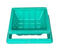 Decorative Manhole Cover For Septic Tank, 24 In Square/rectangular Large 32-28-20-16-in Embedded Manhole Cover With Frame, Outdoor Lawn Sewage Inspection(32x32in/80x80cm)