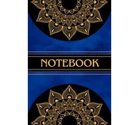 Decorative Notebook: Elegant Cobalt Blue Journal with Gold Mandalas | 120 Pages | 6" x 9" | College Ruled | Volume 3