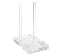 Decorative Plate Stand Clear Non Slip Space Saving Easel Plate Holders For Displaying For Book Card Record Cutting Board Home Bedroom Living Room Table Desk Picture Artwork Acrilico Holder