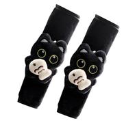 Decorative Plush Cat Universal Cushion - 2 Pieces Car Seatbelt Cover